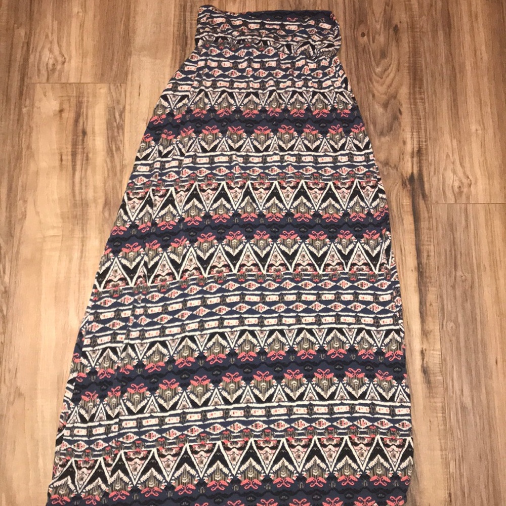 Maurices Tribal Print Maxi Skirt